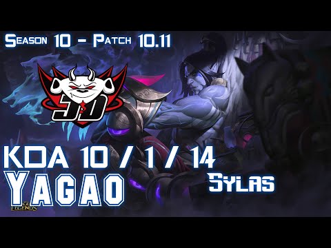 JDG Yagao SYLAS vs PANTHEON Top - Patch 10.11 KR Ranked
