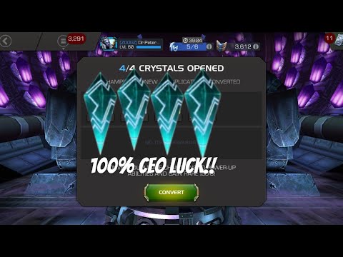 4 Cavalier Sexennium Crystal 100% CEO Luck Part-1 - Marvel Contest of Champions