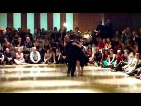  Sebastian Arce  and  Mariana Montes  are  dancing  to  the  milonga  "  La Mimada  "