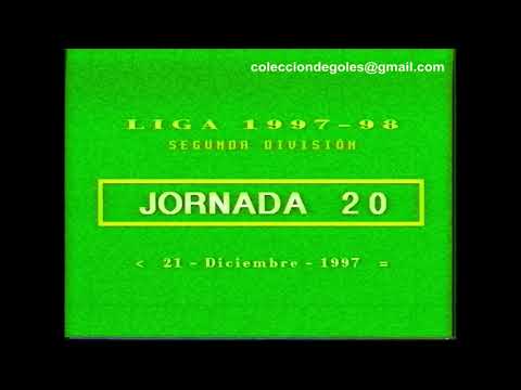 Goles Liga 1997-1998 Segunda División Jornada 20