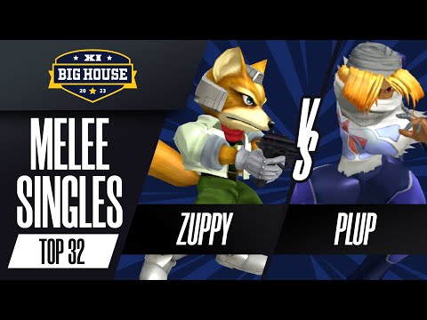 Zuppy (Fox) vs Plup (Sheik) - Melee Singles Winners Top 64 - The Big House 11