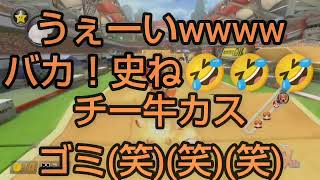 【MK8DX暴言実況 part49】精神異常者のマリオカート8DX