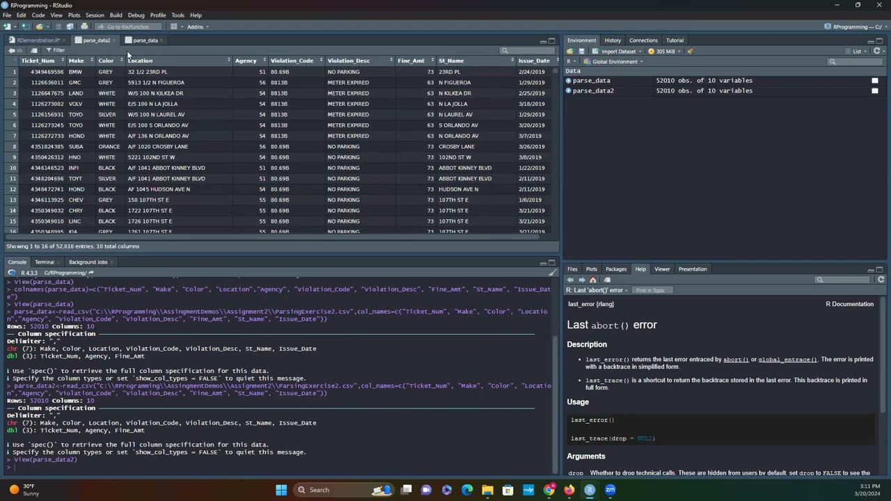 R Programming Assignment 2 Demo