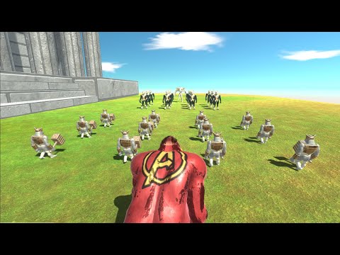 Goro and Ghor Hammer Army  VS  Factions Boss and Mini Boss Army - Animal Revolt Battle Simulator