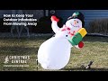 How To Keep Inflatables From Blowing Away