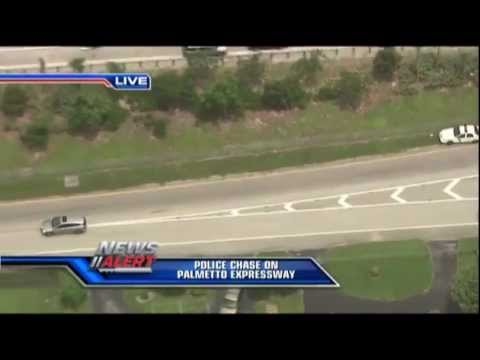 Miami Police Chase 24 August 2012 (WSVN)