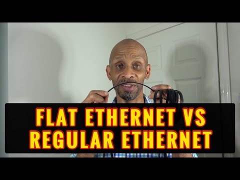 Flat ethernet vs regular ethernet cable