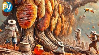 Cómo los agricultores cosechan millones de toneladas de miel de las rocas más peligrosas del mundo 🍯