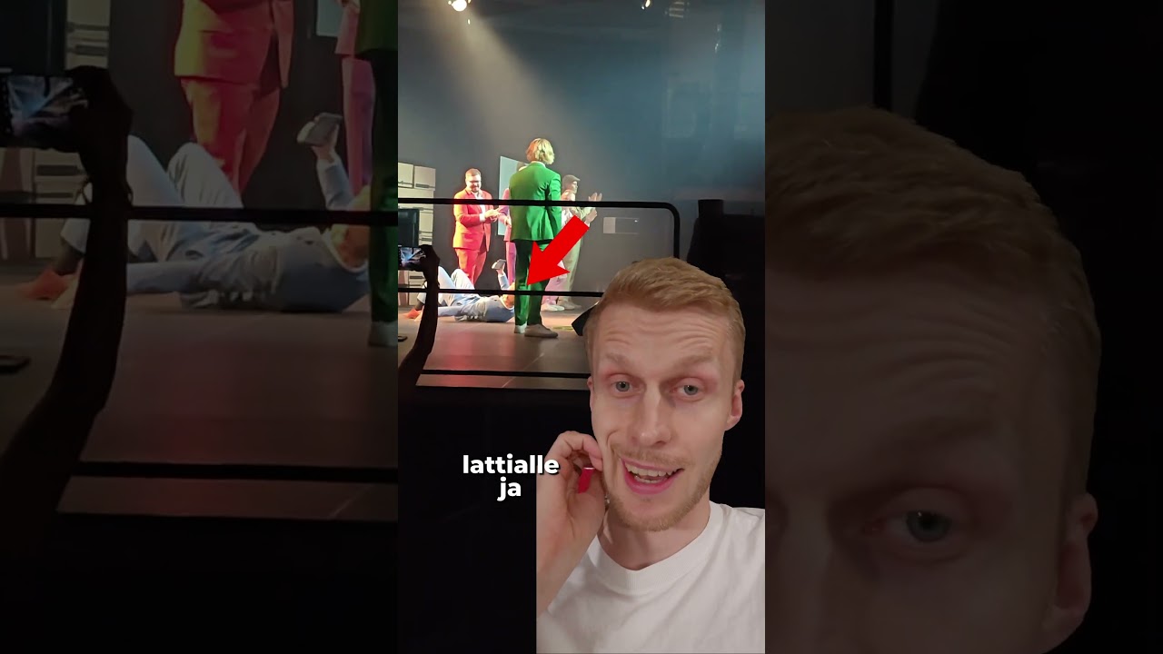 Mokasin meidän keikalla 😅