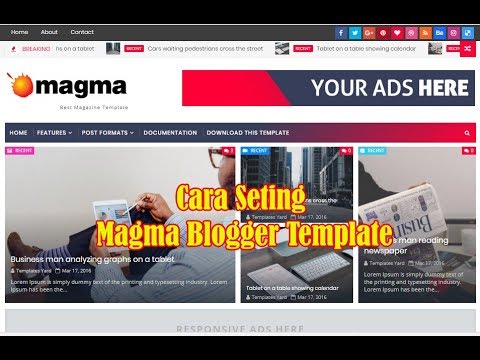 Cara Seting Magma Blogger Template