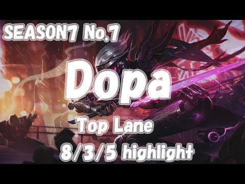 Dopa fiora vs kayle highlight KR LOL Challenger