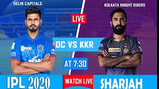 LIVE Cricket Scorecard DCvs KKR | IPL 2020 - 16th Match |Delhi vs Kolkata Live Cricket Score, Commen