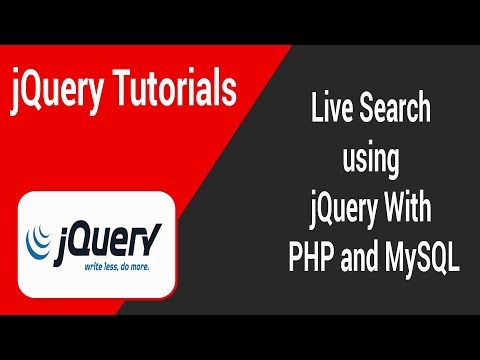 Live Search Using jQuery with PHP and MySQL in Tamil