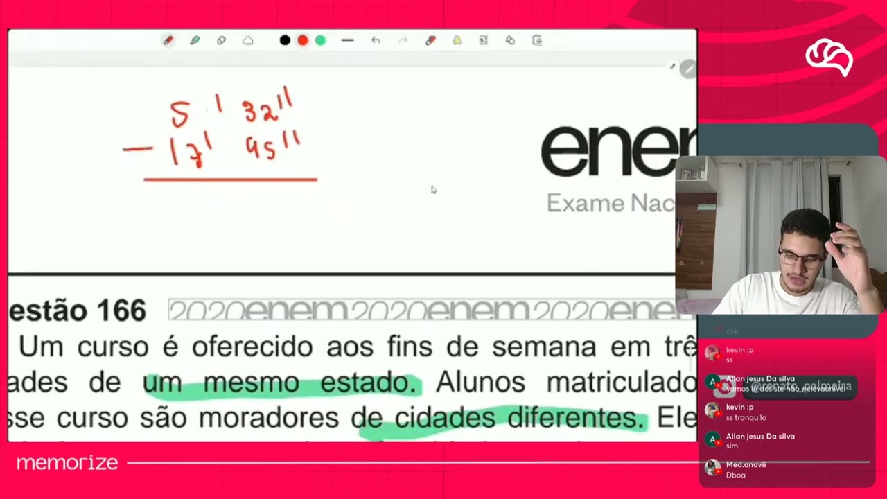 Resolução em Vídeo — Questão 168 ENEM 2020 PPL