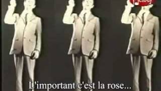 L&#39;important c&#39;est la rose -Gilbert Bécaud- (avec sous-titres)