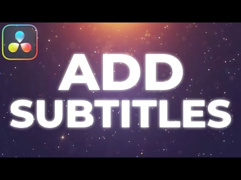 How To Add Subtitles in Davinci Resolve 19 Tutorial
