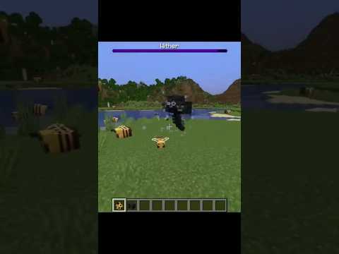 Insane Minecraft War: Wither vs Bees! #shorts #viral