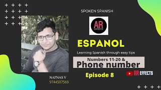 Espanol | episode 8 | how to say phone number in spanish