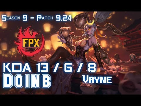 FPX Doinb VAYNE vs KAYN Mid - Patch 9.24 KR Ranked