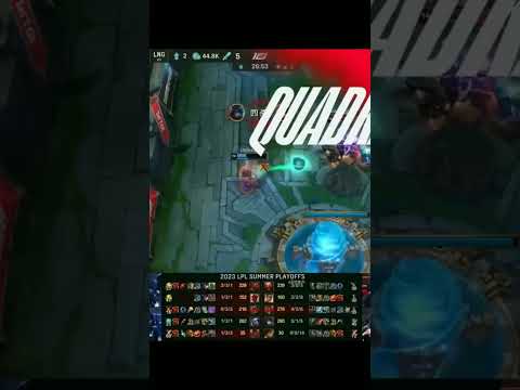 LPL JDG Ruler Pentakill Aphelios (JDG vs LNG) #leagueoflegends #lpl #shorts