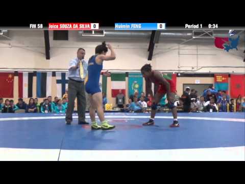 58 KG RR2 - Joice Souza Da Silva (BRA) vs Huimin Feng (CHN)