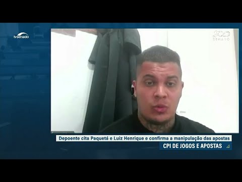 A CPI, empresário Bruno Lopez de Moura confirma manipulação de jogos