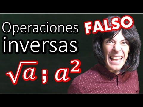 Radicación y potenciación no son operaciones inversas