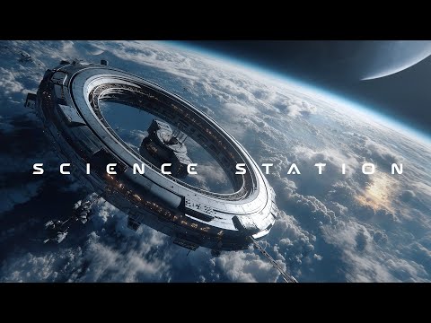 (No AI Music) SCIENCE STATION  - Ambient Cyberpunk Music | Ethereal Sci-Fi Music  Space Soundscape