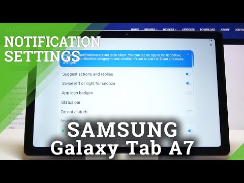 Personalize Notification Sounds - SAMSUNG Galaxy TAB A7 Notification Settings