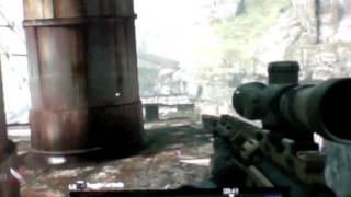 MW3 Across Map Throwing knife at aground