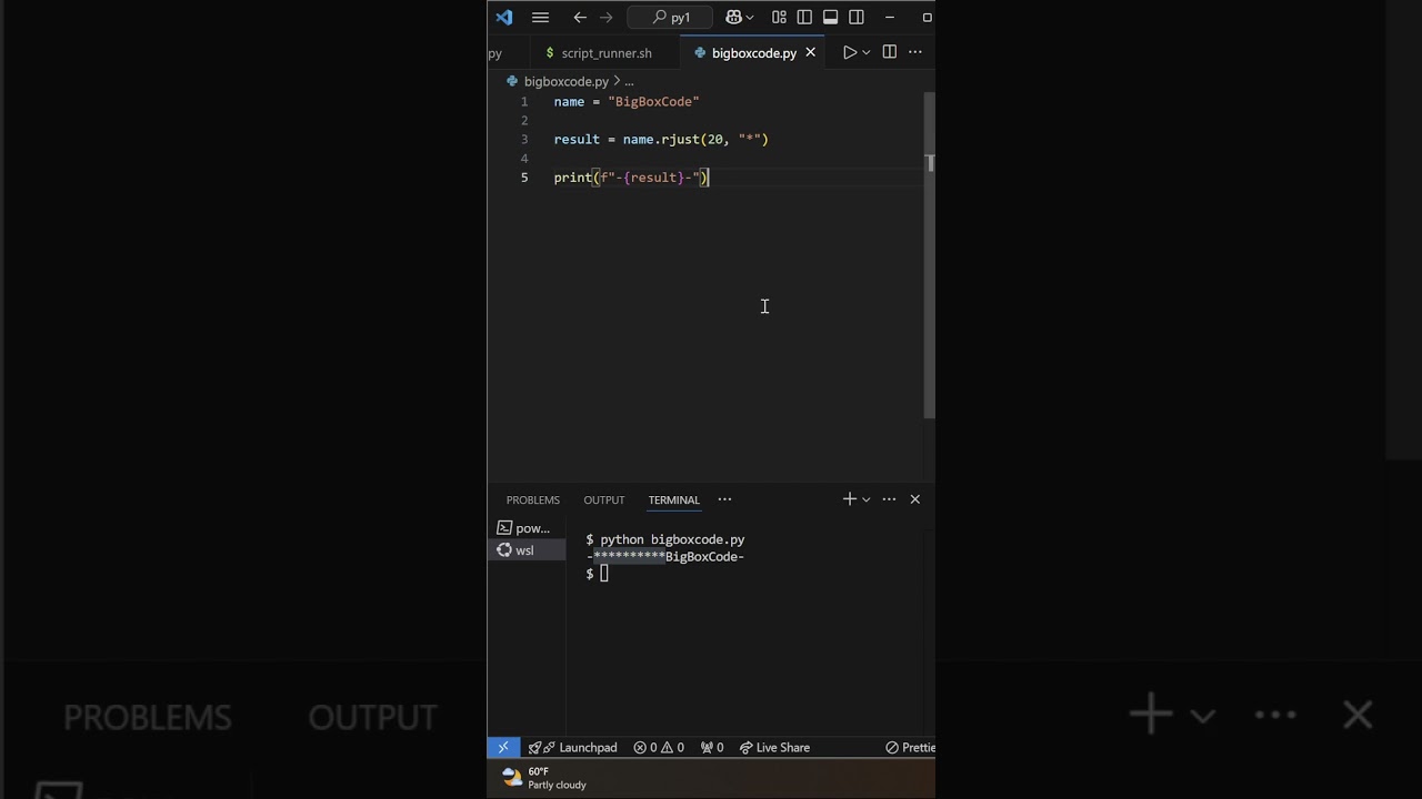 Python: String Padding