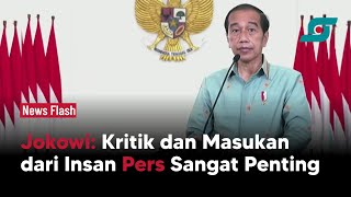 Jokowi Sebut Kritik dan Masukan dari Insan Pers Sangat Penting | Opsi.id