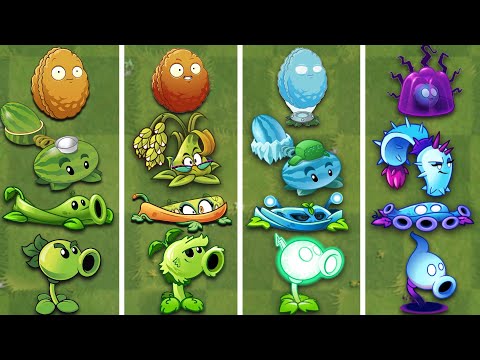 Random 4 Team PULT - PEA - VINE  - NUT Plants Battlez - Who Will Win? PvZ 2 Gameplay