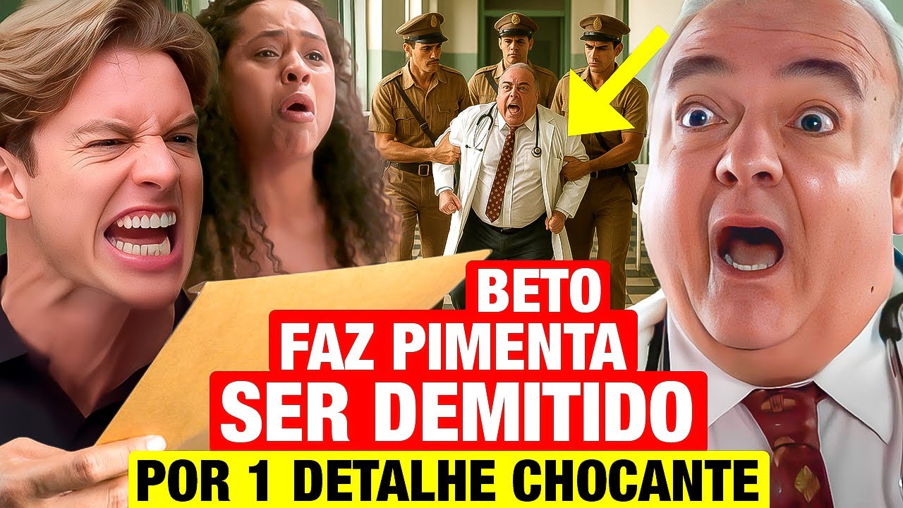 GAROTA DO MOMENTO - Beto faz DOUTOR PIMENTA SER DEMITIDO, EXPULSO E PUNIDO pelo que fez a Clarice!