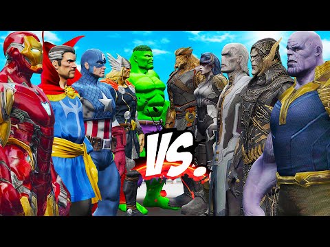 THE AVENGERS vs THANOS & BLACK ORDER - EPIC SUPERHEROES WAR