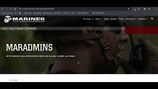 How to find MARADMINS! #USMC #MARADMIN