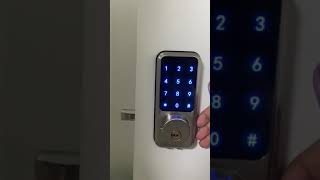 How to use the keypad to unlock or lock the door.