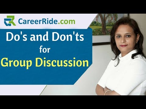 Do's and Don'ts for Group Discussion - Busting the Myths and Tips for success!