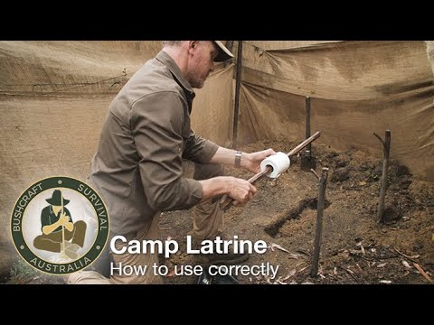 How to use a camp latrine