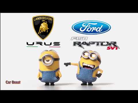 Lamborghini URUS VS Ford Raptor f 150 minions style comparison #tiktok #shorts #lamborghini #ford