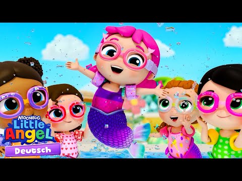 Jill schwimmt wie eine Meerjungfrau 🧜‍♀️ Kinderlieder mit Klein Joni | Little Angel Deutsch