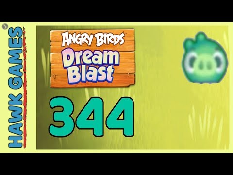 Angry Birds Dream Blast Level 344 - Walkthrough, No Boosters