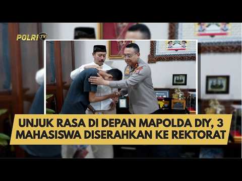 UNJUK RASA DI DEPAN MAPOLDA DIY, 3 MAHASISWA DISERAHKAN KE REKTORAT