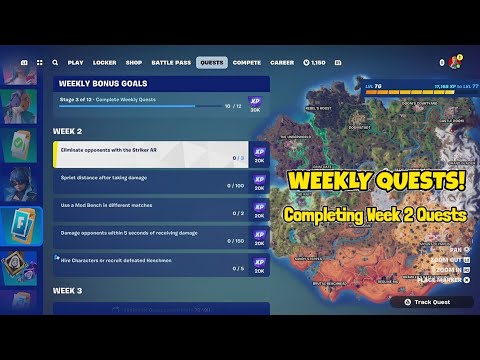COMPLETING WEEK 2 QUESTS! - Fortnite C5S4 | Long Playthrough