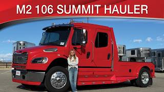 A preview image of the linked video showcasing 2023 Freightliner M2 106 Summit Hauler