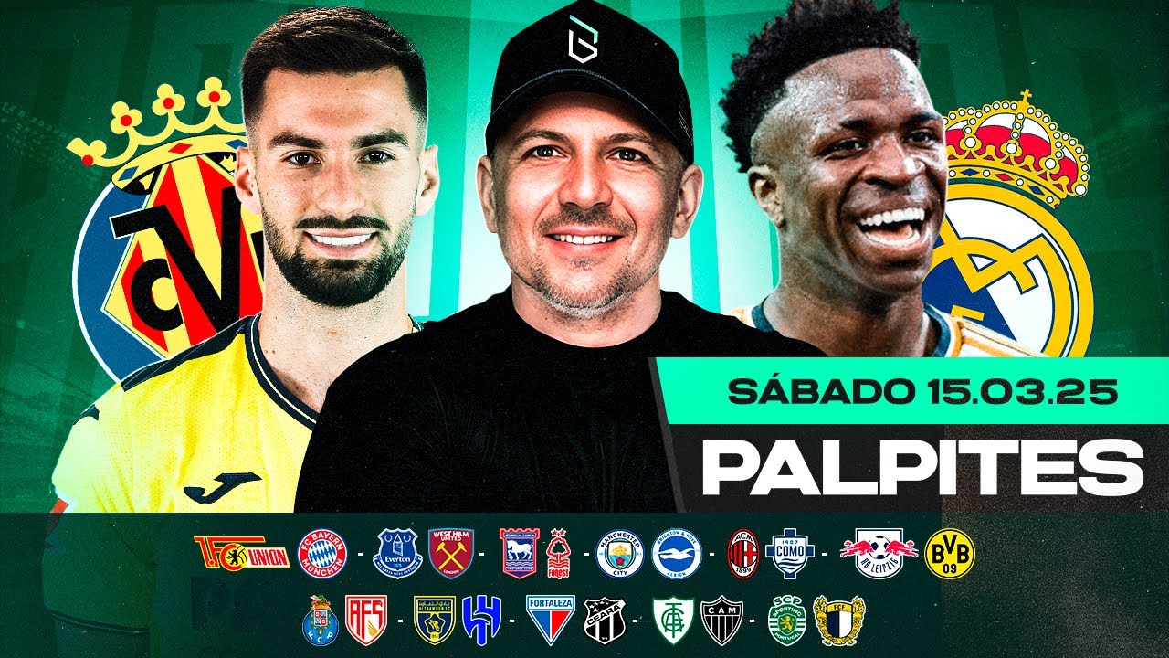 PALPITES DE FUTEBOL PARA HOJE 15 03 2025 (SÁBADO) + BILHETE PRONTO | Boleiros Tips