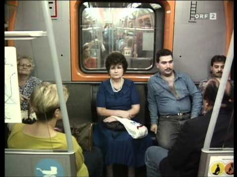 Rapid Fans in der U-Bahn (Alltagsgeschichte Elizabeth T. Spira)