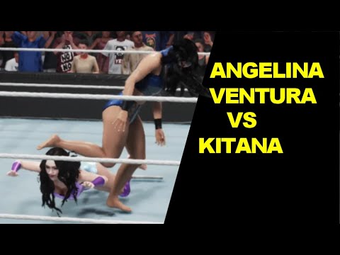 WWE 2K19 Angelina Ventura vs Kitana - Barefoot Knockout Match