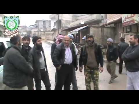 فرحة مقاتلي لواء درع العاصي بعد السيطرة على بلدة الجانودية في ريف إدلب