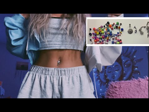 trying on belly rings! from (bodyj4you)